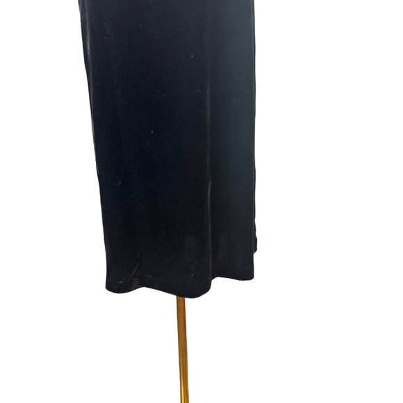 NWT Band of the Free XS Sexy Black Velvet Night Out Spaghetti Strap Dress - Picture 9 of 15